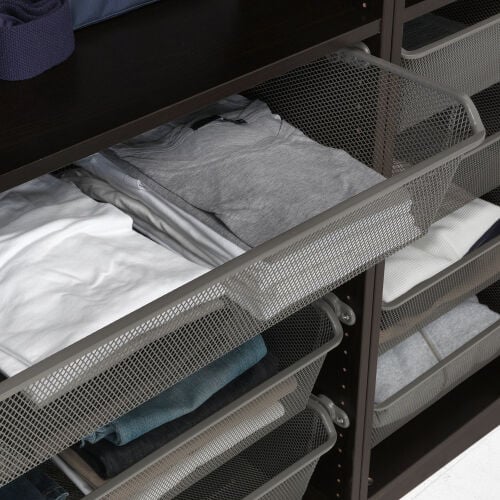 3 metal IKEA wardrobe drawers