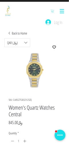 ساعة نسائيه كوارتز من الجابر