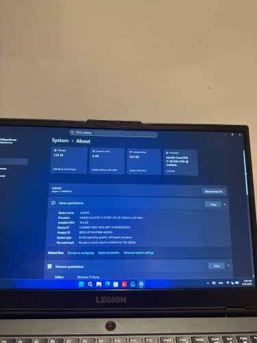 Lenovo Legion 5 15IMH05H