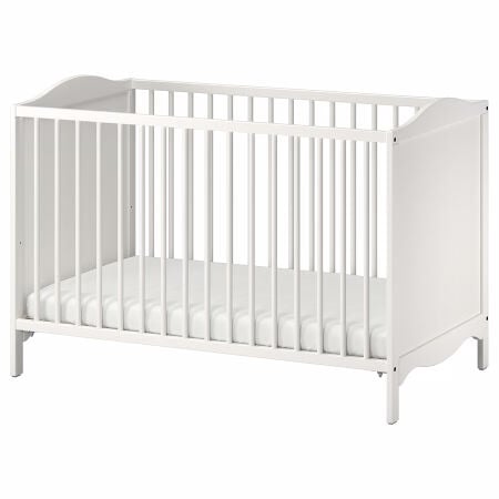 White crib 60 x 120 cm
