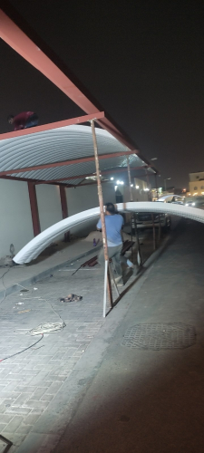 نقوم بجميع اعمال الحداده للمظلات،
