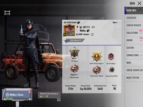 old PUBG account from season 3