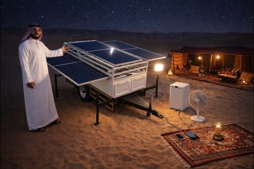 Solar Power Trailer hybrid