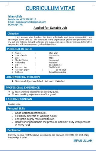 Need a security Job
