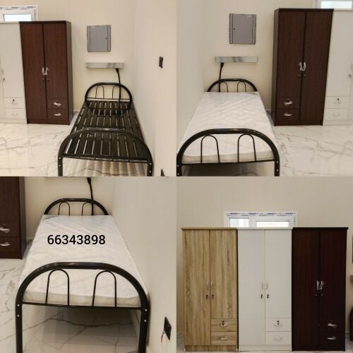 new steel single or double bed
