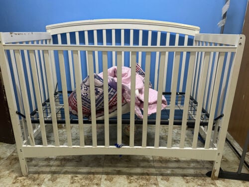 used cot with matress 100