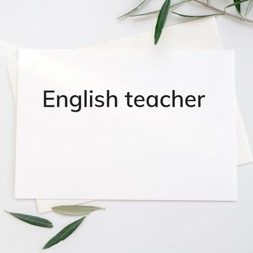 English teacher