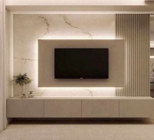 خزائن تلفزيون، خزائن حائط، تنفيذ