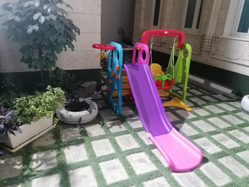 مرجيحه مع زحلاقيه اطفال