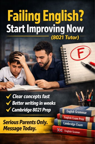 English Tutor for Weak Students