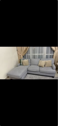 قطعتين كنابيه رمادي 