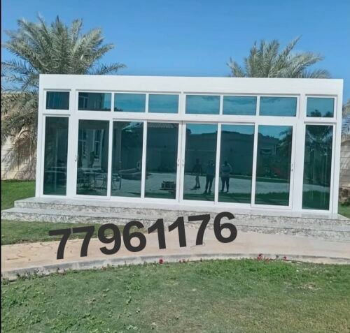 أعمال الزجاج والألمنيوم الخ.