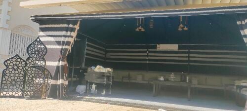 خيمة وبيوت شعر وحيد وطربال الماني