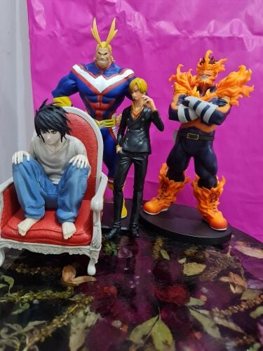 four characters from each anime