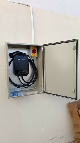 Electric car charger installation