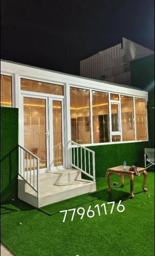 أعمال الزجاج والألمنيوم الخ.