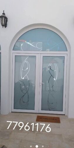 أعمال الزجاج والألمنيوم الخ.