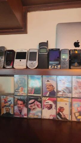 cassette & cds and old phone