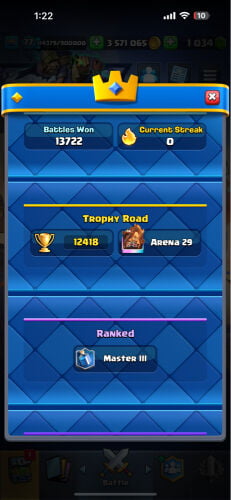 حساب كلاش أسطوري لفل٧٧