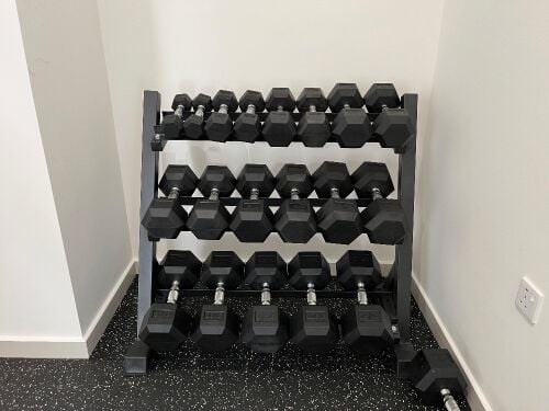 hexagonal dumbbells