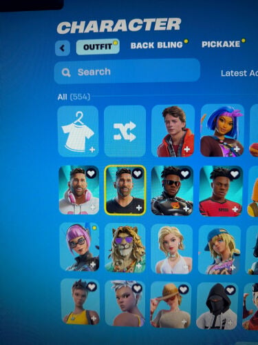 حساب فورتنايت الشخصي 550 سكن 