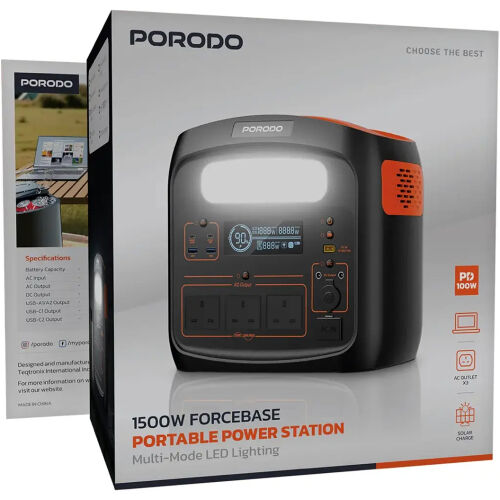 porodo 1500w forcebase 