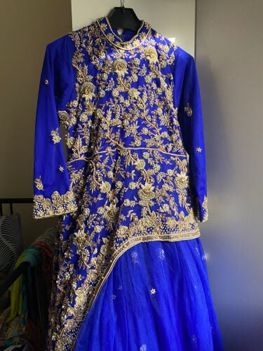 embroidered and beaded dress