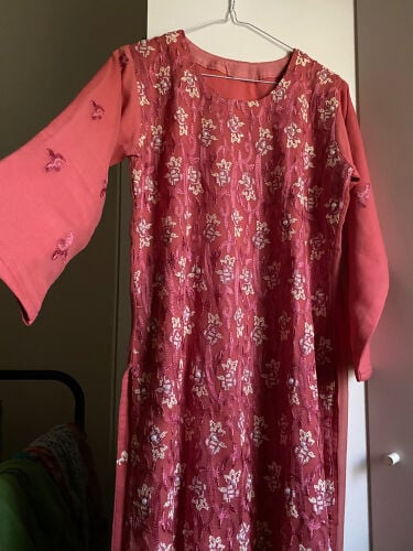 pink 3 piece shalwar kameez