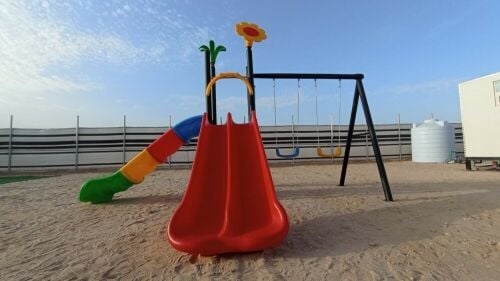 kids swing sliding