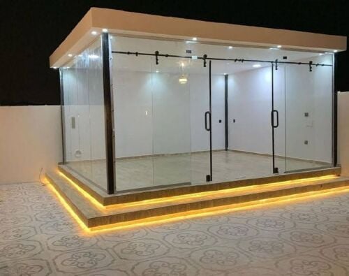 making aluminium glass partition