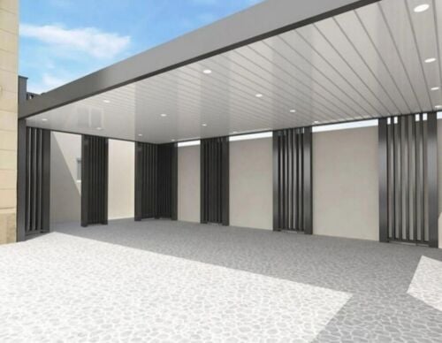 modern design pergola car shade