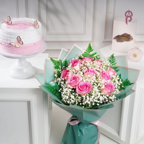 Flowers cakes chocolates