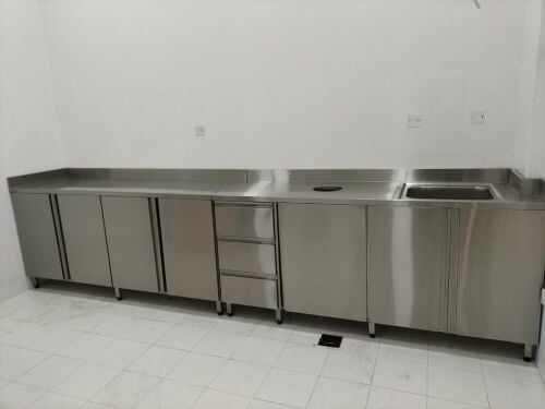 SS Base Cabinet per metre