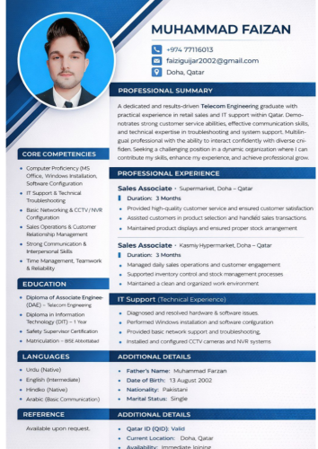 customer service &sale executive