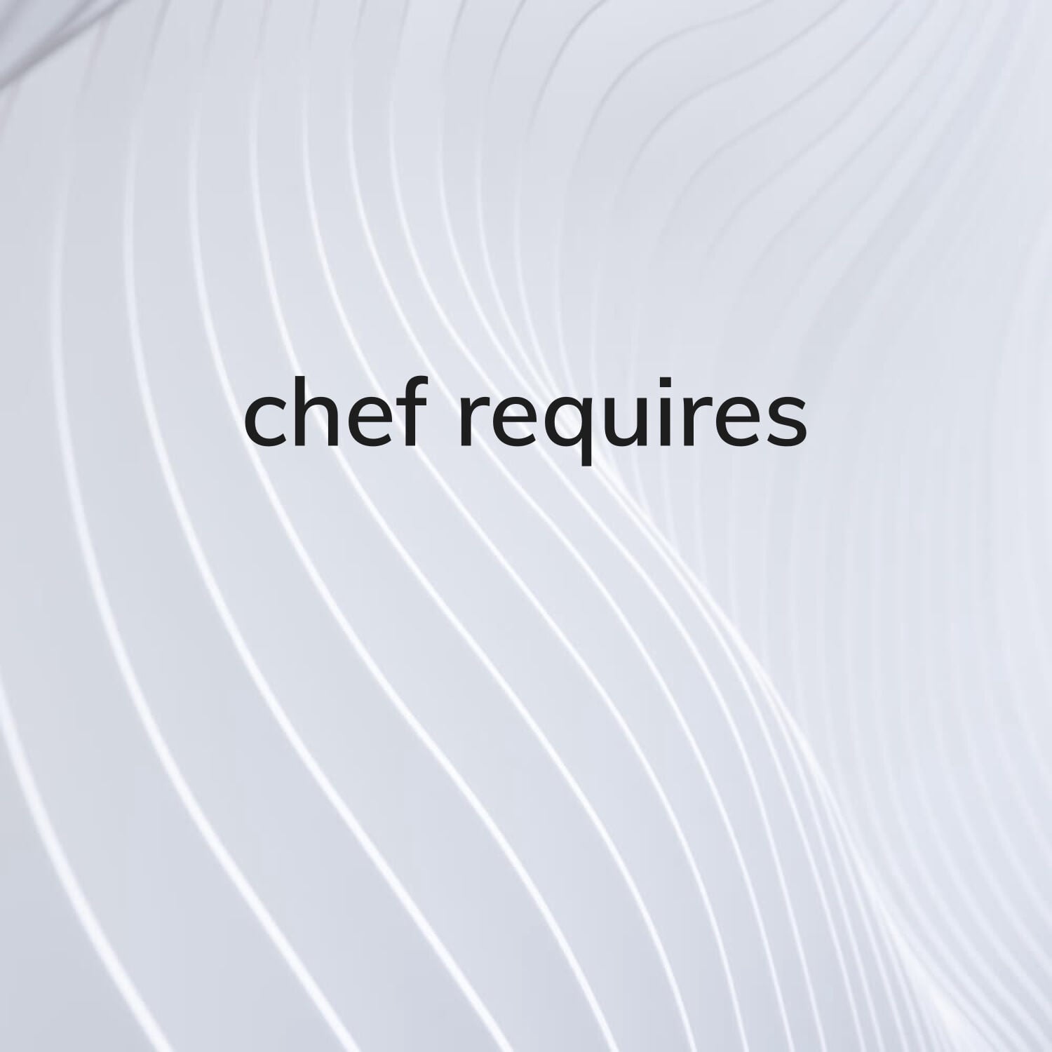 Head chef required