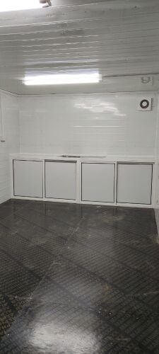 Cabin toilet kitchen