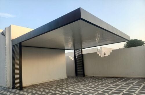 لحام مظلات مواقف السيارات
