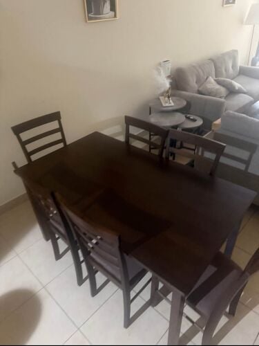 dining table with six chairs for sale if you want contact me