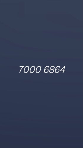 vodafone number 70006864