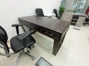 desk chair and cabinet