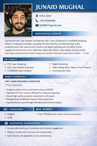 My Self Junaid. See My Cv 