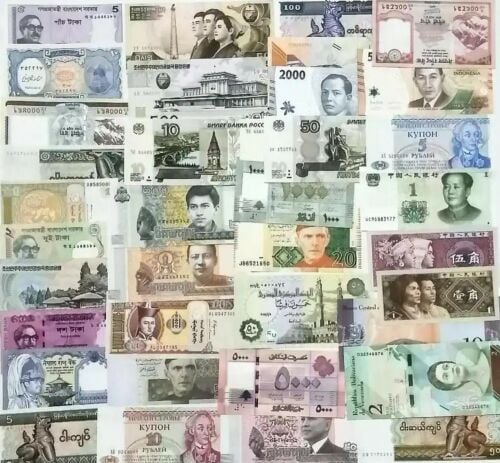 عملات أجنبية متنوعة