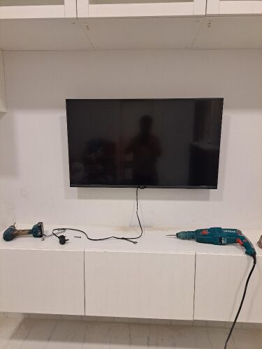 Tv fixing wall, shelves fixing wall