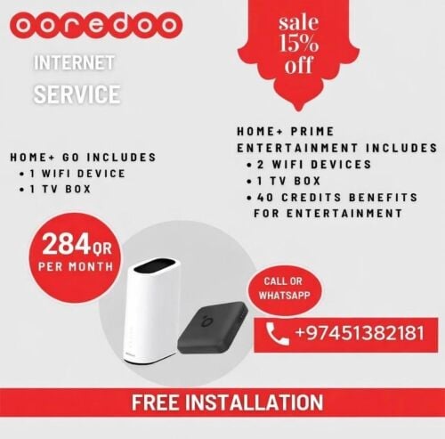 ooredoo home Internet