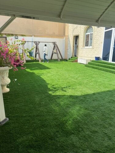 artificial green grass carpet
