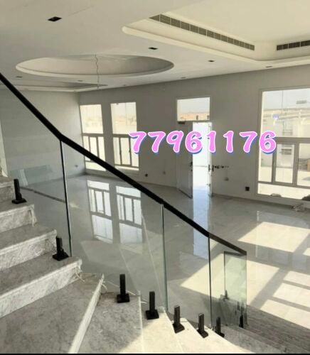 أعمال الزجاج والألمنيوم الخ.