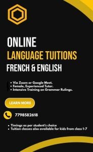 English and French Online Tuition