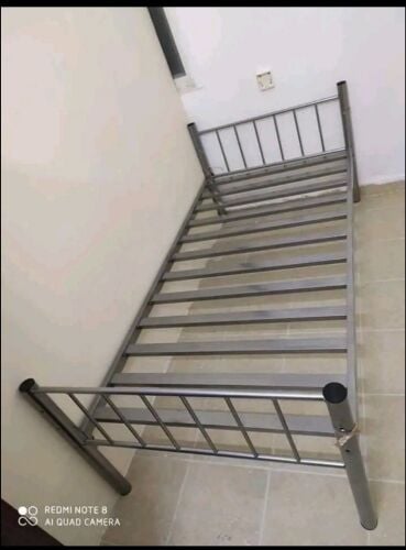 سرير حديد استيل سيلفر