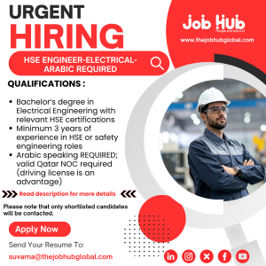 Hiring: HSE Engineer (Electrical
