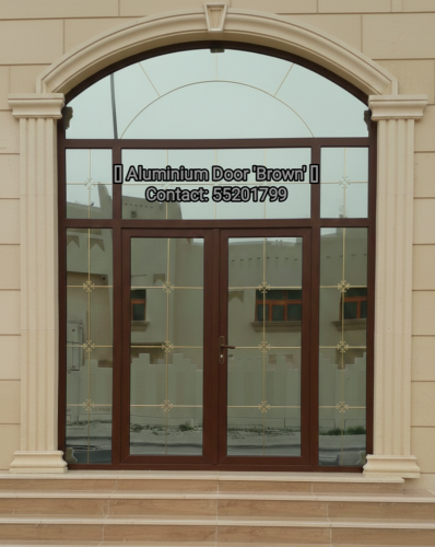 أبواب ونوافذ من الألومنيوم.